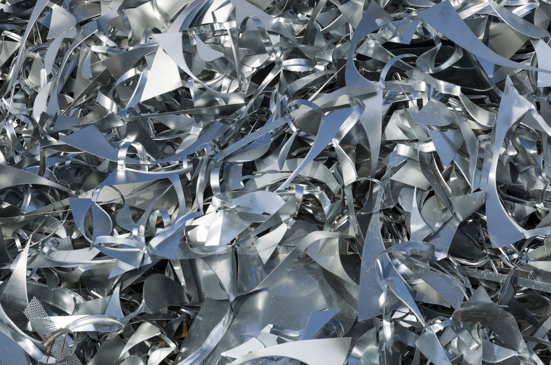 Aluminum destined for recycling at Beartown Recycling in Narvon, PA